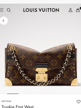Louis Vuitton Brown Monogram Trunkie Satchel with Gold Hardware